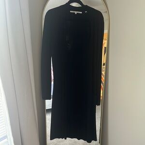 Max Studio Black Long Sleeve Sheath Dress